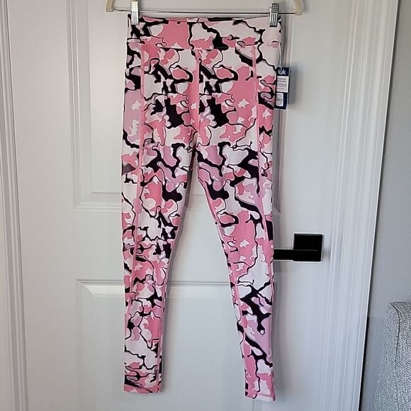 Huk Reel In Pink Purple Yoga Workout Athletic Leggings - Size XS - Picture 2 of 13